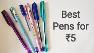 Pens for Rs5  Best gel pens in India bestpensindia [upl. by Alilahk]