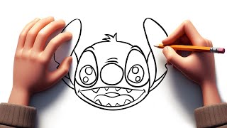 COMO DESENHAR O STITCH [upl. by Ettelliw]