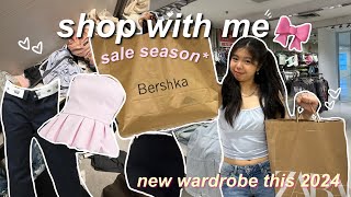 SHOPPING VLOG 🛍  sale season zara bershka and stradivarius  haul [upl. by Teryn622]