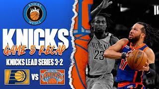 KNICKS BLOW OUT PACERS IN GAME 5 REACTION [upl. by Yelyac]