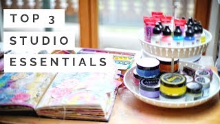 My Top 3 Painting Studio Essentials [upl. by Yllop]