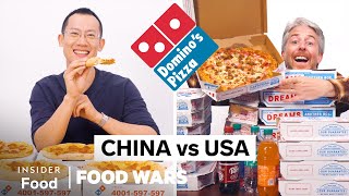 US vs China Dominos  Food Wars  Insider Food [upl. by Aerdna249]