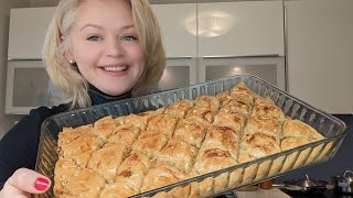 Schnellstes BaklavaRezept Soo lecker und einfach Mit Walnüssen ❤️ [upl. by Naret]