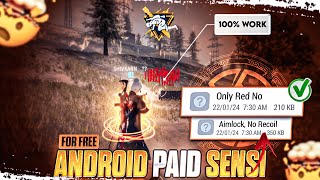 Revealing Android Paid Sensi For 2gb4gb6gb8gb RAM Device free  99 Auto Headshot  Free Fire [upl. by Ixela]