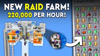 Minecraft NEW Raid Farm Tutorial  UPDATE  220000 PHR [upl. by Ventura724]