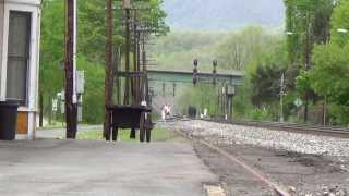 CSX COAL RUMBLES THROUGH ALDERSON WV [upl. by Ennoitna]