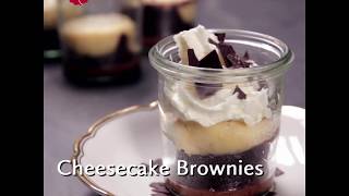 Monsieur Cuisine connect Rezeptvideo CheesecakeBrownies im Glas [upl. by Dolly]