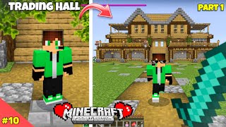 I Built a Villager Trading Hall In Minecraft Pe Survival Series 120 10 minecraftpe [upl. by Initsed]