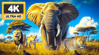 African Wildlife 4K  Amazing Animal Migrations  Wildlife Movies with Cinematic With Animal Info [upl. by Bannon57]