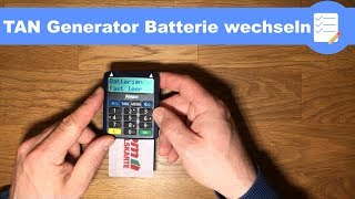 Online Banking TAN Generator Batterie wechseln Sparkasse Kobil  Anleitung deutsch [upl. by Rourke]