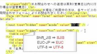 入力内容が文字化けした場合の対応方法 [upl. by Schenck]