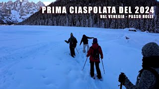 Ciaspolata sulla neve in Val Venegia Passo Rolle  Insta360 ACE PRO [upl. by Clougher]