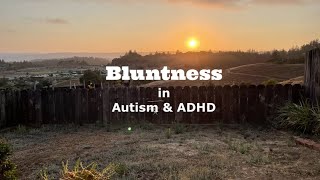 Bluntness in Autism amp ADHD [upl. by Chane493]