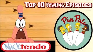 Top 10 Bowling Episodes in Cartoons [upl. by Euqinoj]