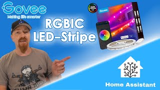 Smarte RGBIC LED STRIPE von GOVEE mit Home Assistant Integration [upl. by Hadrian]