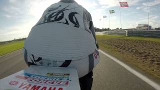 Classic racing karlskoga motorstadion 2015 7cF2 onboard 1987 Yamaha FZ600 [upl. by Ffilc931]