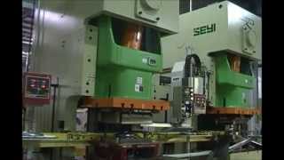 NinePress WalkingBeam Transfer Line Defines Flexibility at Great Lakes Metal Stamping [upl. by Adnahs335]