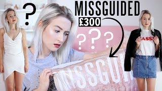 My BOYFRIEND Spent £300 On MISSGUIDED For Me SURPRISE HAUL  Sophie Louise [upl. by Ahtennek]