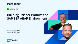 🟢 Building Partner Products on SAP BTP ABAP Environment [upl. by Timmons]