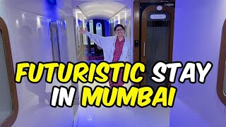 I Stayed at Qubestay Airport Business Class ✨️ Capsule Hotel in Mumbai 🇮🇳 [upl. by Moshell]