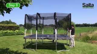 Salta Rechthoekige Trampoline met veiligheidsnet  Opbouwinstructies  Trampolinesnl [upl. by Unam]