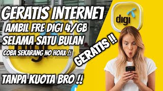 Cara Mendapatkan free Digi Internet Geratis amp Gampang 2021 [upl. by Novehs]