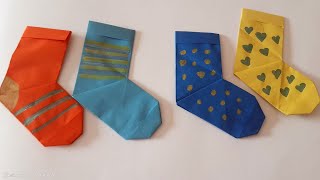 Giornata dei Calzini spaiati Origami  Socks Origami [upl. by Akirret]