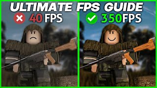 THE ULTIMATE ROBLOX FPS Guide How to Get More FPS in Roblox Best Settings for FPS [upl. by Adnolor]