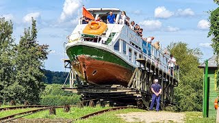 Ships travelling on Land  Elblag Canal Boat Lift [upl. by Hgieleak]