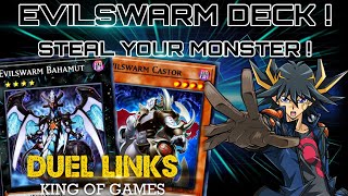 EVILSWARM Deck   NEW MAINBOX  Shark Fang  YuGiOh  Duel Links [upl. by Fen]