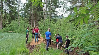 Gymnasium Zwiesel hilft bei MoorRenaturierung nahe Kreuzstraßl [upl. by Ecila]