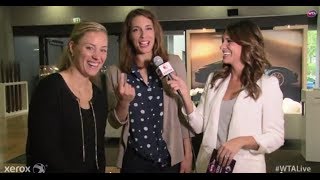 Angelique Kerber amp Andrea Petkovic  WTA Live All Access Hour  Porsche Tennis Grand Prix [upl. by Ennairej]