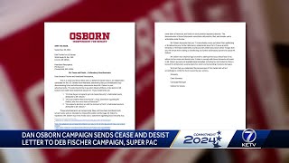 Dan Osborn campaign sends cease and desist letter to Deb Fischer campaign super PAC [upl. by Valerle]