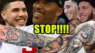 MORE TATTOOS Lavar speaks on Lamelo Lonzo amp Liangelo New Tattoos SOON Will COVER EVERYTHING [upl. by Florina]