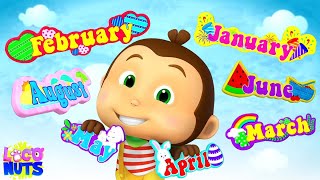 Months Of The Year Song Educational Videos and Kids Nursery Rhymes [upl. by Zizaludba]