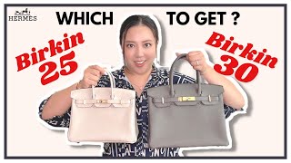 Birkin 25 vs Birkin 30 Size Comparison  Does Size Really Matter  My First Luxury [upl. by Tara]