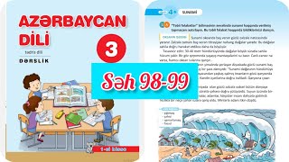 3cü sinif Azərbaycan dili dərslik səh 9899 1ci hissə Sunami Okeanın qəzəbi [upl. by Enialem]