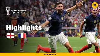 Giroud header wins it  England v France  FIFA World Cup Qatar 2022 [upl. by Aehtna]