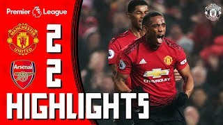 Highlights  Manchester United 22 Arsenal  Martial amp Lingard on target for Mourinhos Men [upl. by Yahska]