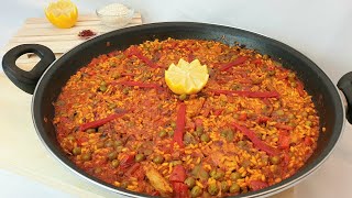 PAELLA de VERDURAS con HEURA 🥘 Vegantriz recipes [upl. by Eerpud213]