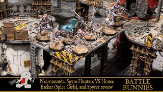 Necromunda Spyre Hunters Vs Escher Gang Spice Girls and Spyrer gang review Necromunda Secundus [upl. by Lithea93]