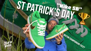 Celtics Championship Sneaker Nike SB Dunk Low St Patricks Day 2022 Review On Foot Look [upl. by Raoul]