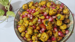 Makhana Chaat Recipe  Phool Makhana Recipe  Healthy Makhana Recipe  Healthy Chaat Recipe [upl. by Hagerman]