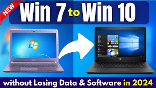 in 2024 Upgrade Windows 7 to Windows 10 without Losing Data for FREE [upl. by Owades601]