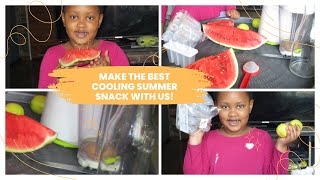 The Yumiest 2 Ingredient Watermelon Popsicles southafricanyoutuber dayinthelife easyrecipes [upl. by Clayborne]