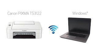 Setting up Your Wireless Canon PIXMA TS3122 Easy Wireless Connect with a Windows Computer [upl. by Ahseela]