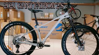 Unboxing  Assemble  2021 GIANT FATHOM 2 S CONCRETE [upl. by Gnehp]