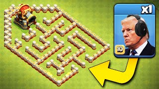 1 TROOP vs MERGED DEFENSES  Clash of Clans Update [upl. by Fredkin]