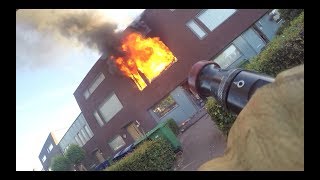 DUTCH FIREFIGHTERS  UITSLAANDE WONINGBRAND 24 [upl. by Persis]