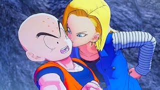 Android 18 Kisses Krillin Scene  DRAGON BALL Z KAKAROT [upl. by Airbma]